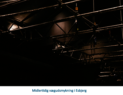 Midlertidig vgudsmykning i Esbjerg