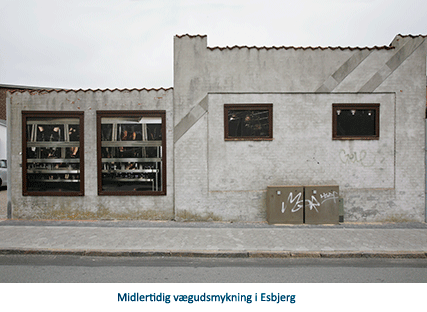 Midlertidig vgudsmykning i Esbjerg